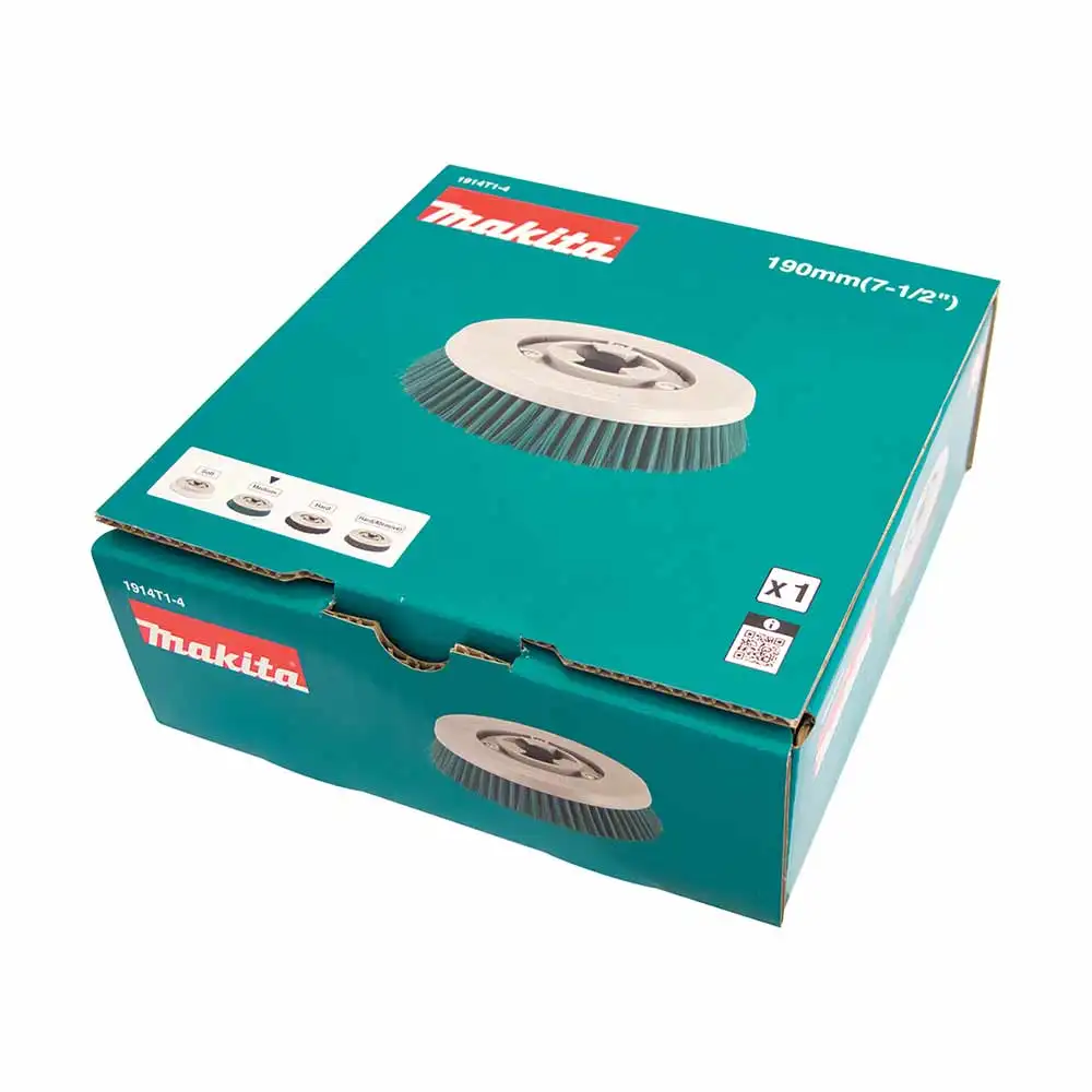 MAKITA 190mm Teal Medium Brush - PS001G  1914T1-4