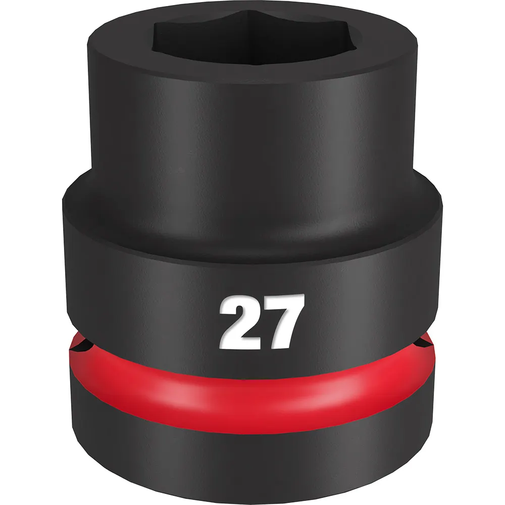 MILWAUKEE SHOCKWAVE 1inch Drive 27mm Standard 6 Point Impact Socket 49666592