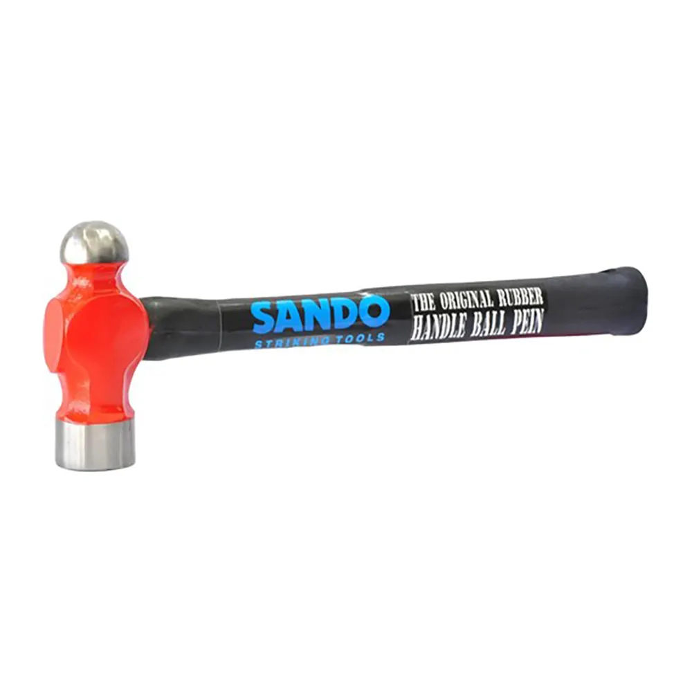 SANDO Hard Face 2lb/0.9kg Ballpein Hammer with 14" Unbreakable Handle SDBP/2-14