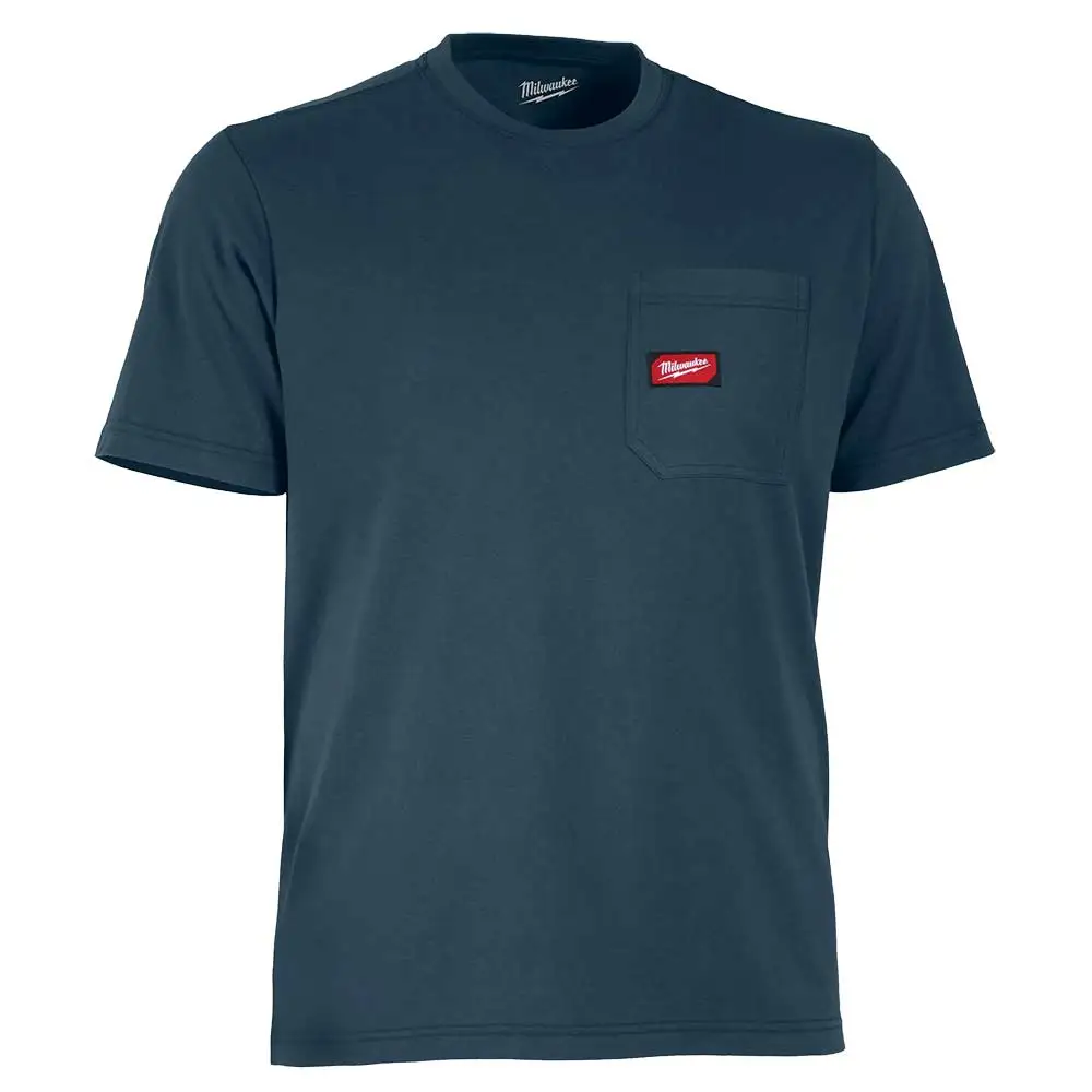 MILWAUKEE Gridiron Pocket Tee Short Sleeve Blue