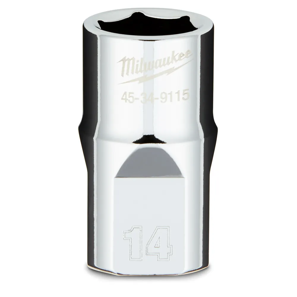 MILWAUKEE 1/2 Drive 14mm Metric 6-Point Socket 45349115