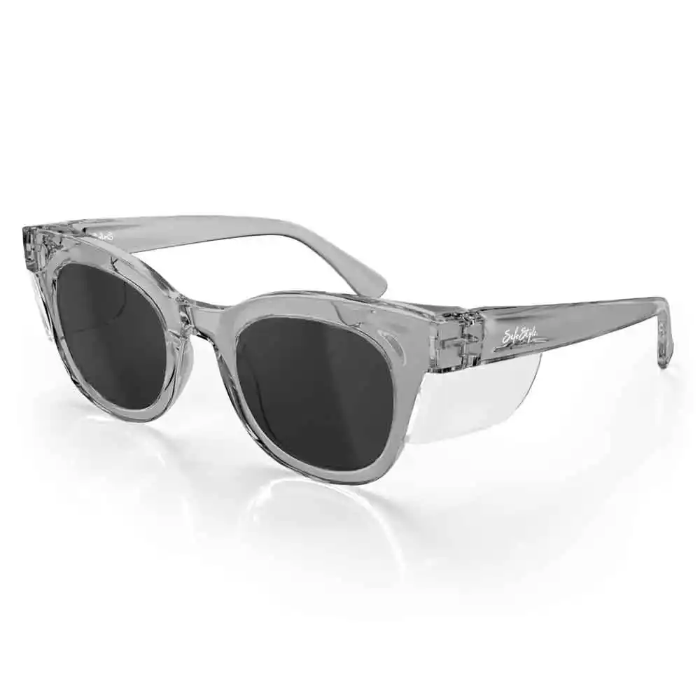 SAFESTYLE Harps Tort Graphite Frame Polarised Lens Safety Spectacles HGP100