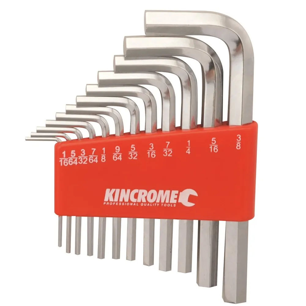 KINCROME Hex Key Set - Imperial 12 Piece K5110
