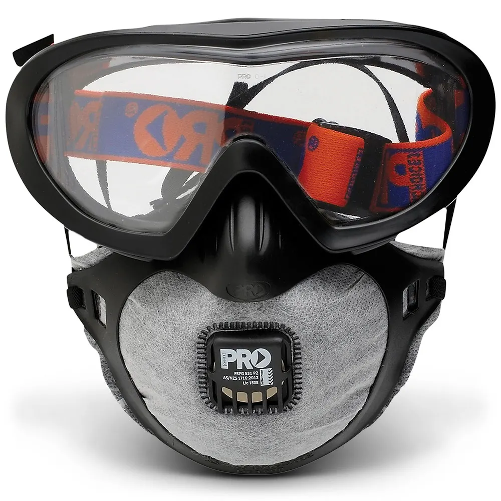 PROCHOICE P2 Carbon Filter Respirator Goggle with Valve FSPG