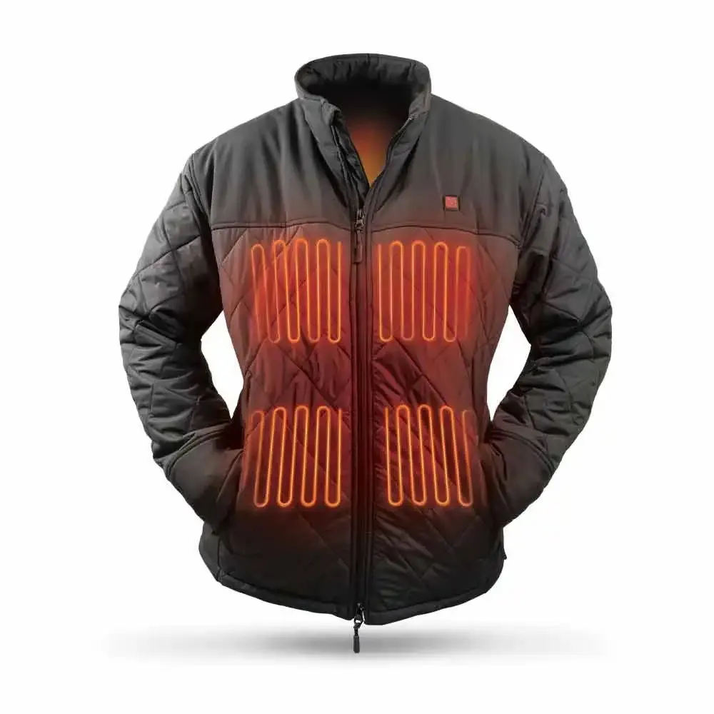 TOTAL TOOLS 7.4V Women's Quilted Black Heated Jacket HJQBLACKWS