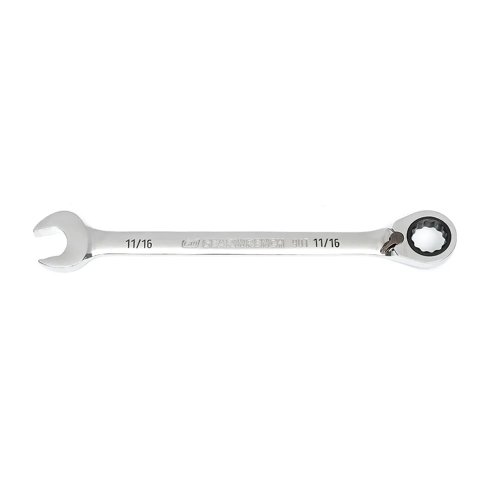 GEARWRENCH 11/16inch 90T R/OE Ratcheting Reversible Combination Wrench 86648