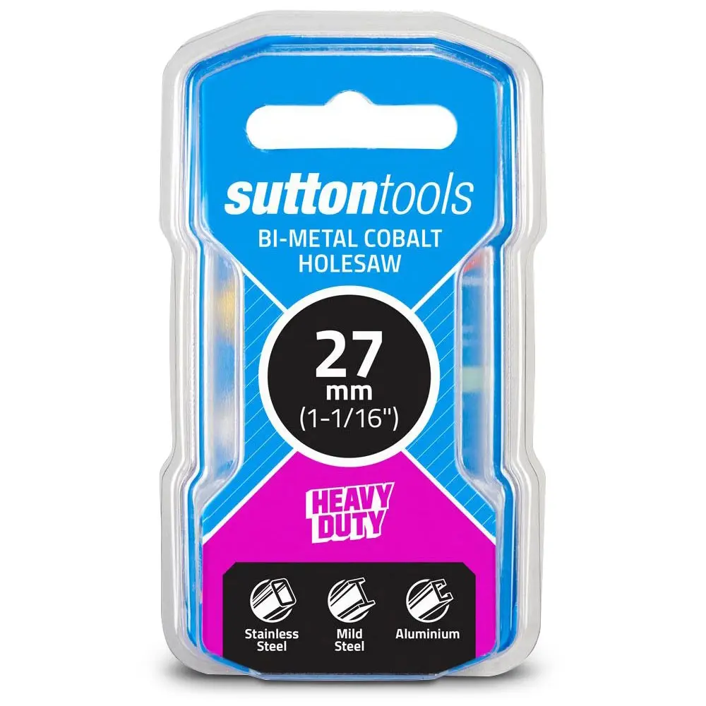 SUTTON 27mm (1.1/16inch) Bi-Metal Cobalt Holesaw
