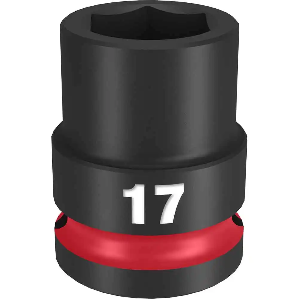 MILWAUKEE SHOCKWAVE 1/2" Drive 17mm Standard 6 Point Impact Socket 49666249
