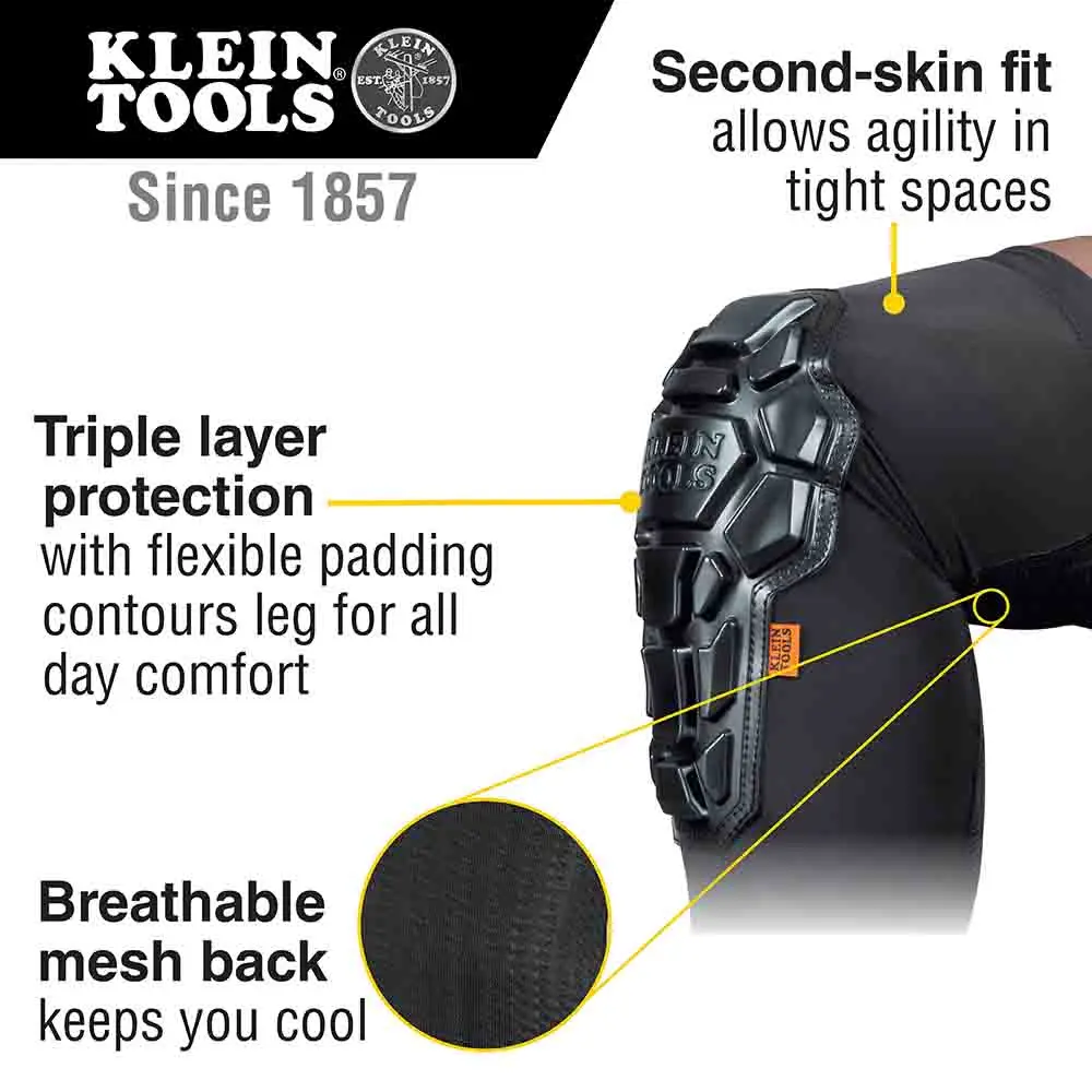 KLEIN Heavy Duty Knee Pads Sleeves S/M A-60615