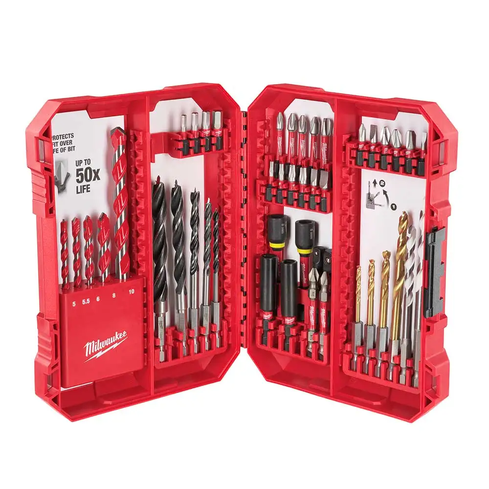 MILWAUKEE SHOCKWAVE Drill and Drive Set - 46 Piece 48325148