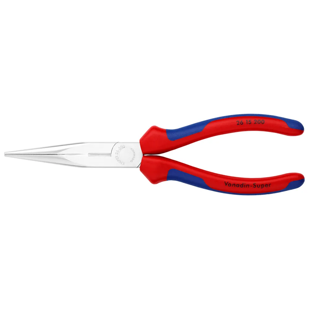 KNIPEX 200mm Long Nose Side Cutting Plier 2615200SB
