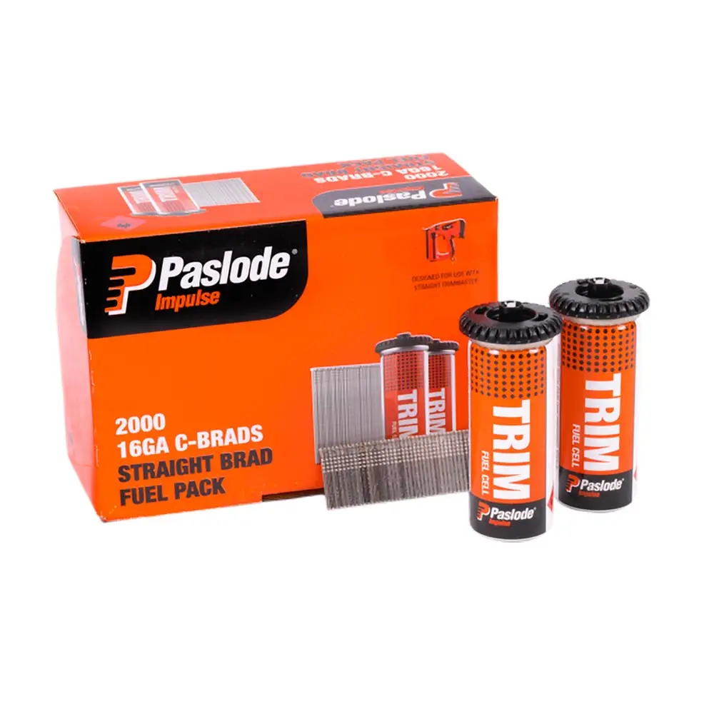 PASLODE 25mm C Series Straight Brads 2000 Pack B20650