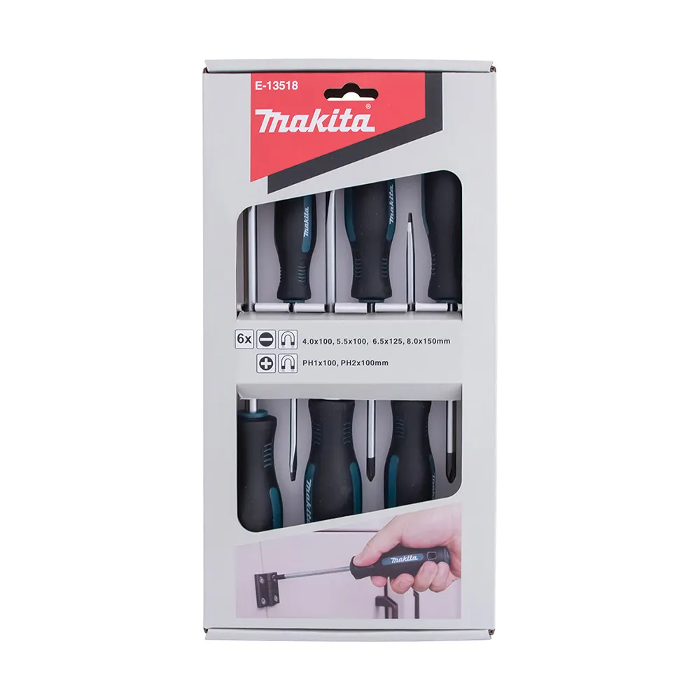 MAKITA 6 Piece DIY Screwdriver Set E-13518