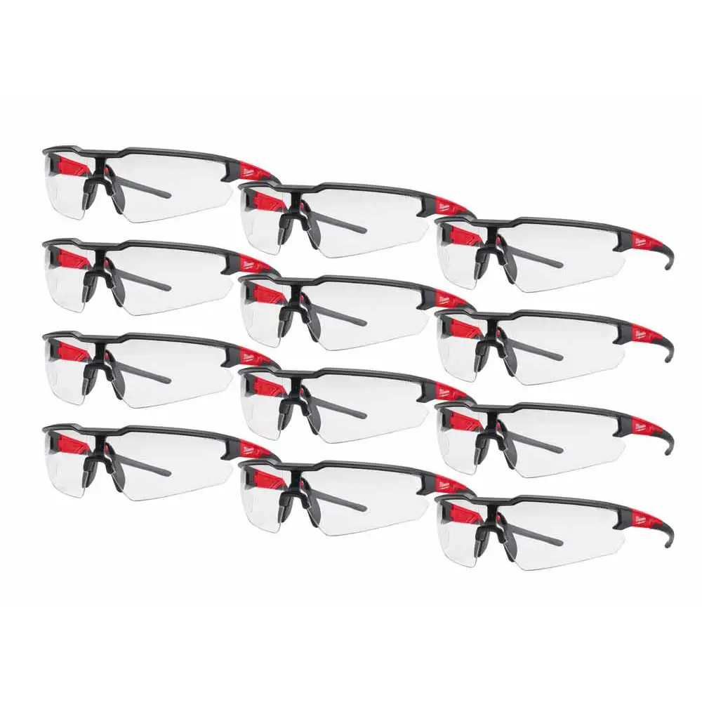 MILWAUKEE Clear Safety Glasses 12 Pieces 48732900A