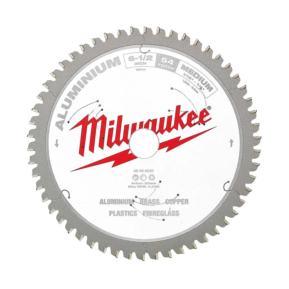 MILWAUKEE 165mm 54T TCT Blade Circular Saw for Alum  48408320