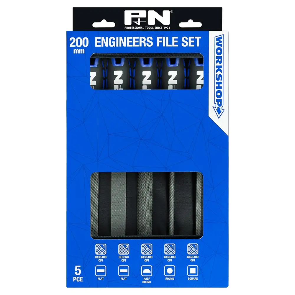 P&N 200mm Engineers File Set - 5 Piece PW3409081