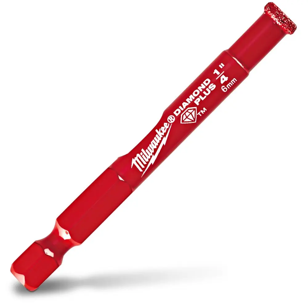 MILWAUKEE 6.0mm 1/4-Hex Quick-Change Diamond Holesaw Bit - DIAMOND PLUS 49560505