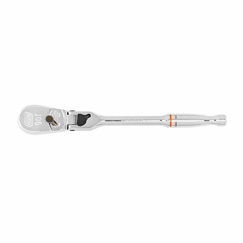 GEARWRENCH 1/4inch 90T Locking Flex Head Teardrop Ratchet 81015T
