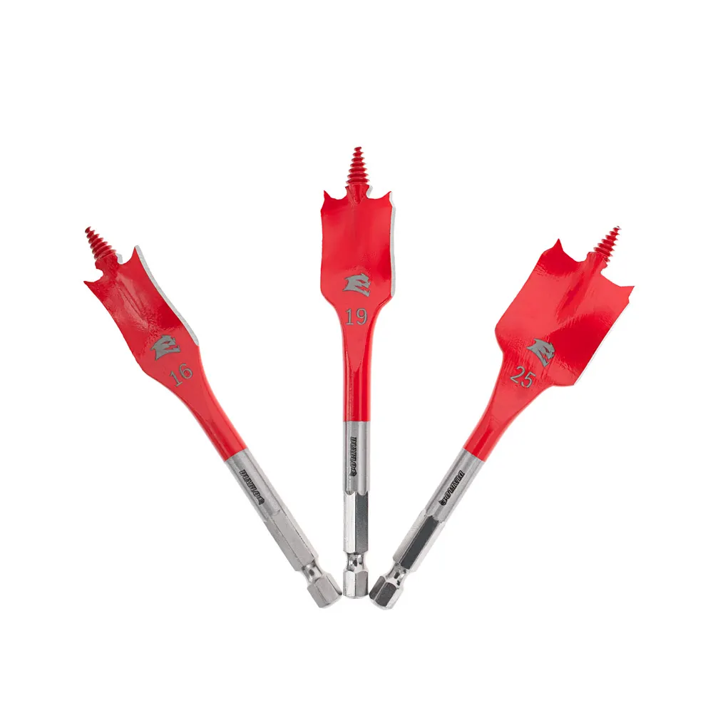 DIABLO 16-25mm 1/4-Hex SPEEDemon Spade Bit Stubby Set - 3 Piece 2608F03231
