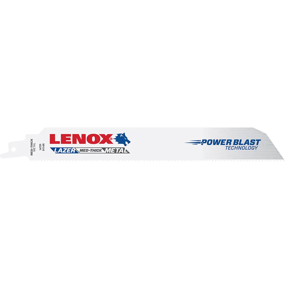 LENOX 229mm 18TPI Bi-Metal Reciprocating Saw Blades - 5 Piece 201789114R