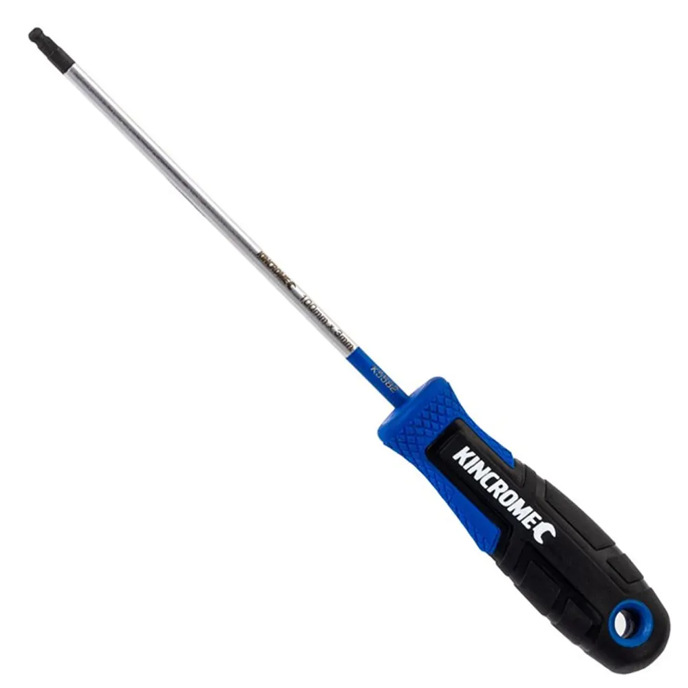 KINCROME 3 x 100mm TorqueMaster Ball-Hex Screwdriver K5582