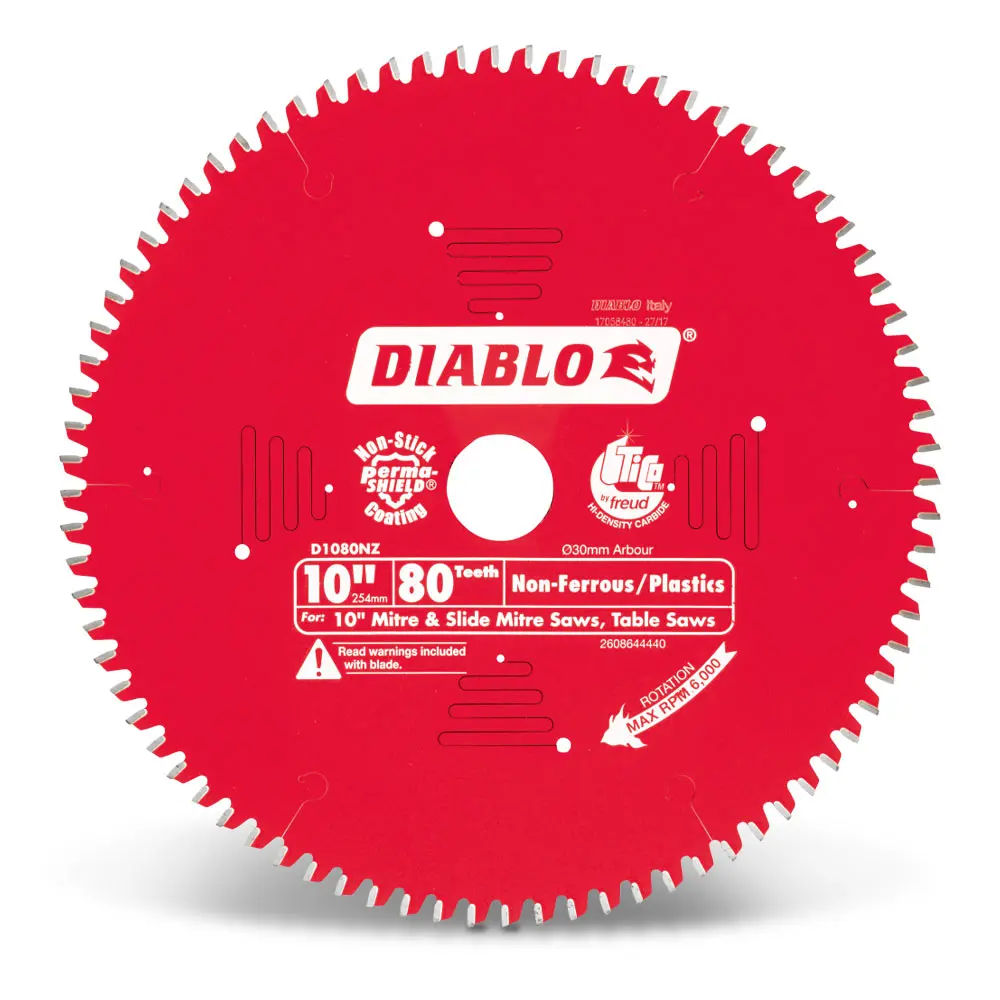 DIABLO 254mm 80T Non-Ferrous/Plastics Saw Blade 2608644440