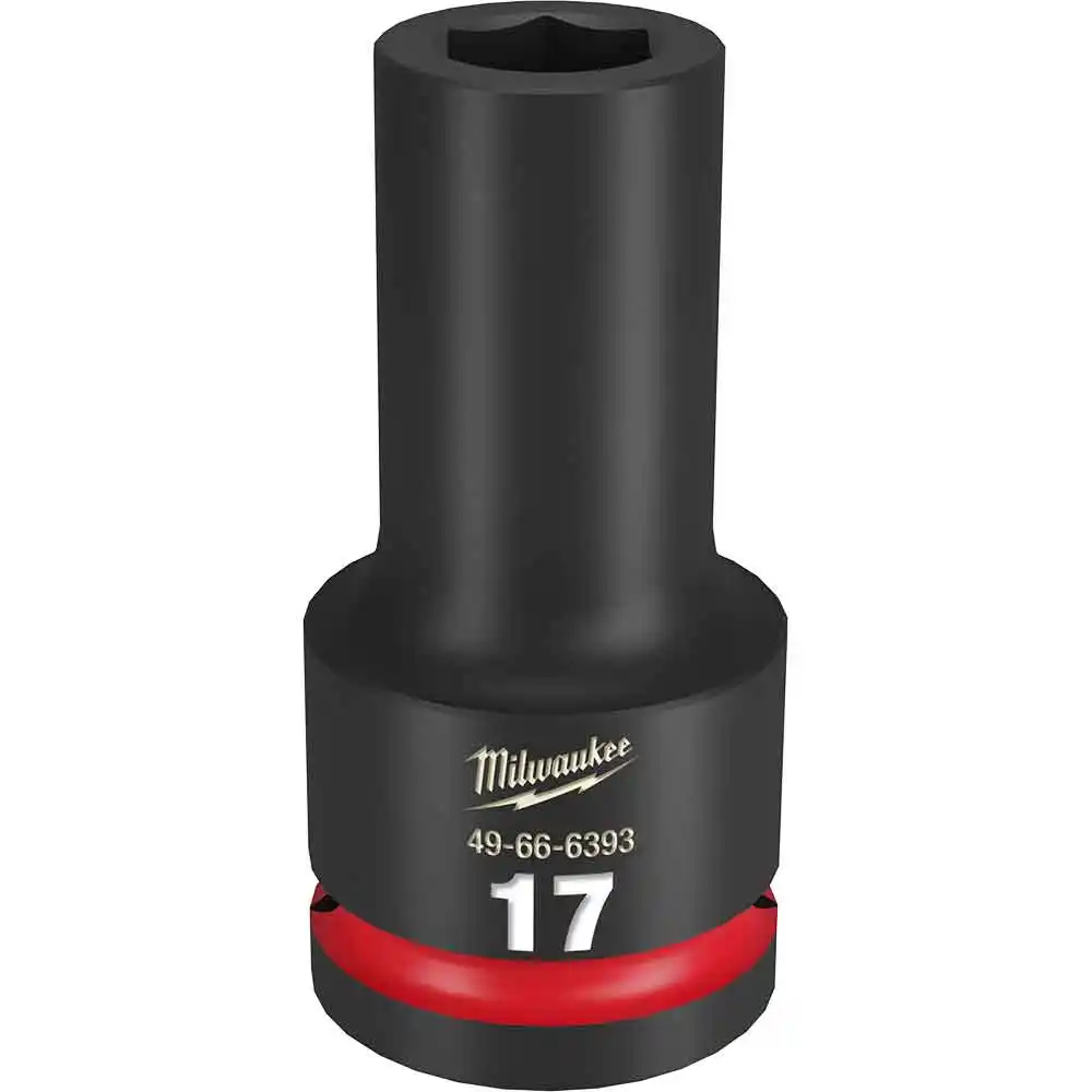 MILWAUKEE SHOCKWAVE 3/4inch Drive 17mm Deep 6 Point Impact Socket 49666393