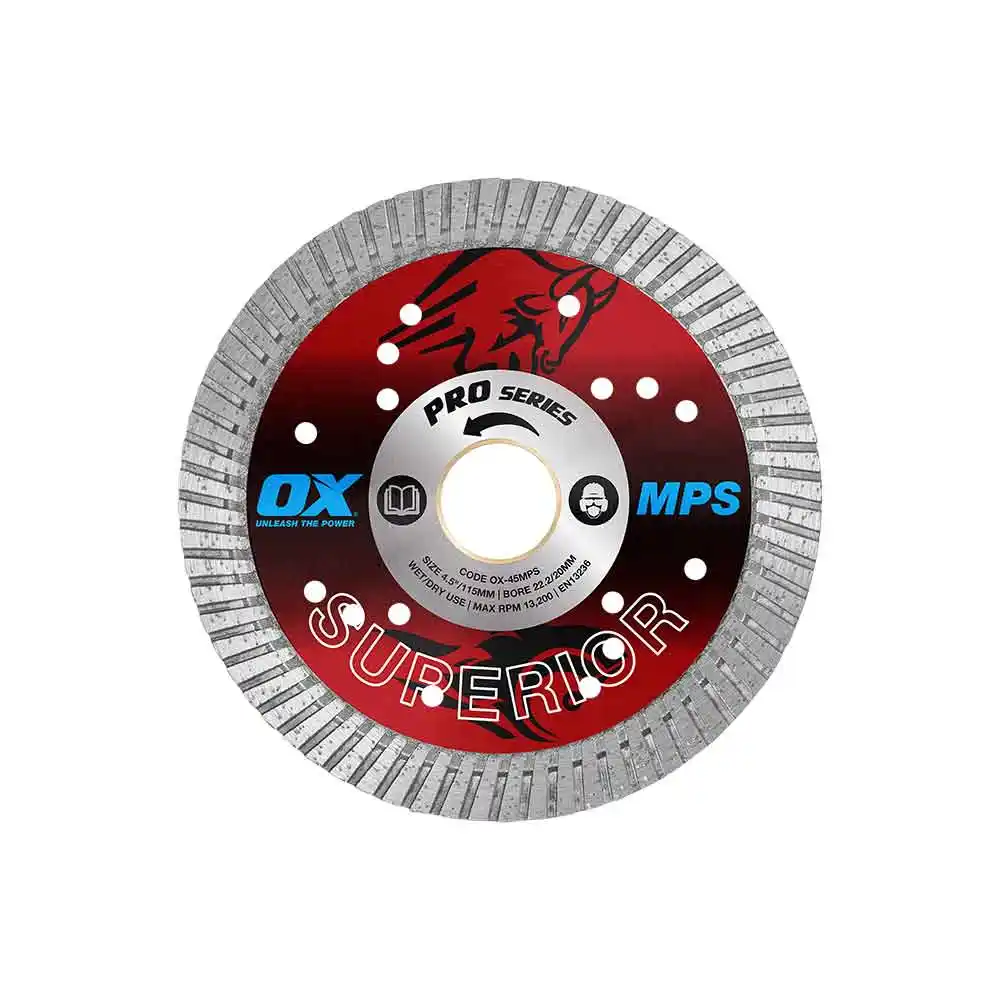 OX 115mm Turbo Diamond Blade for General Purpose Cutting OX-45MPS