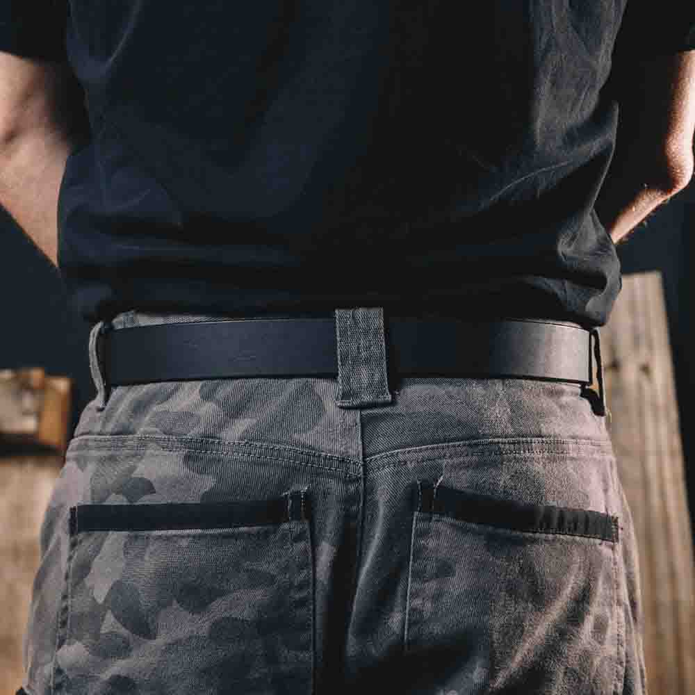BUCKAROO 1 1/4" Wide Black Leather Uniform Belt KSB32