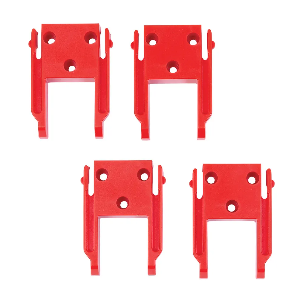 MARXMAN Tool Mount Holder for Milwaukee 18V - Red 4 Pack MXMTMWTLA