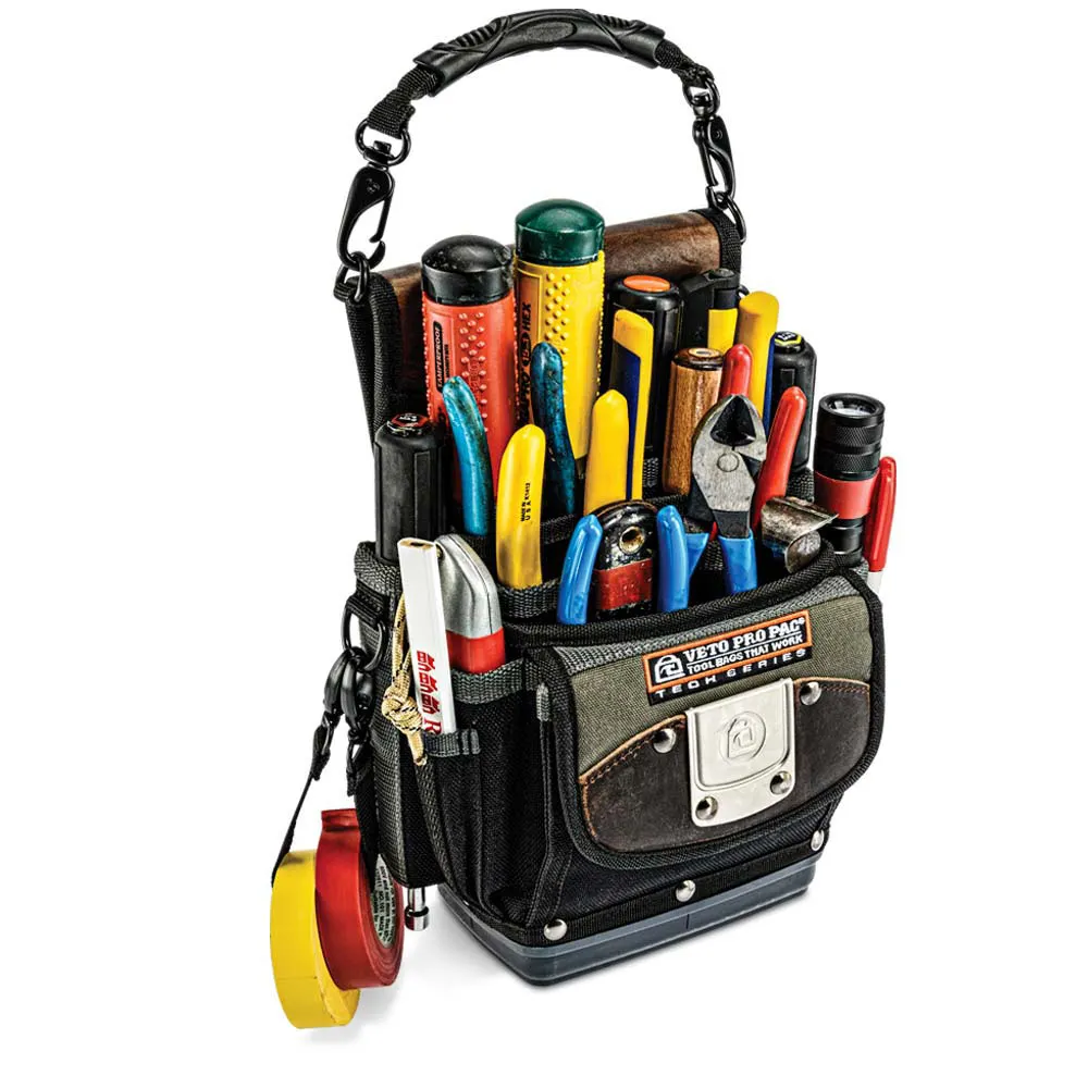 VETO 115 x 203 x 280mm 4 Pocket Tool Pouch VETOTP4B