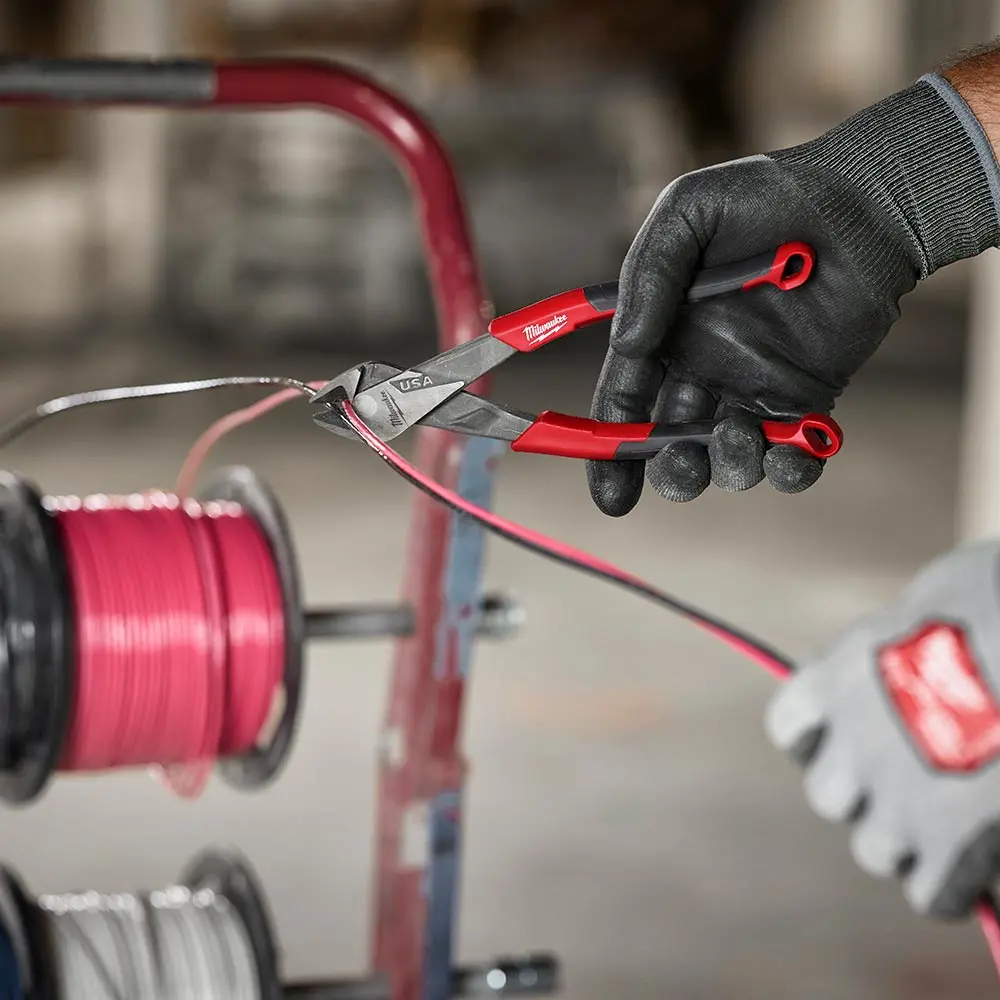 MILWAUKEE 203mm USA Made Comfort Grip Handle Diagonal Cutter Plier MT558