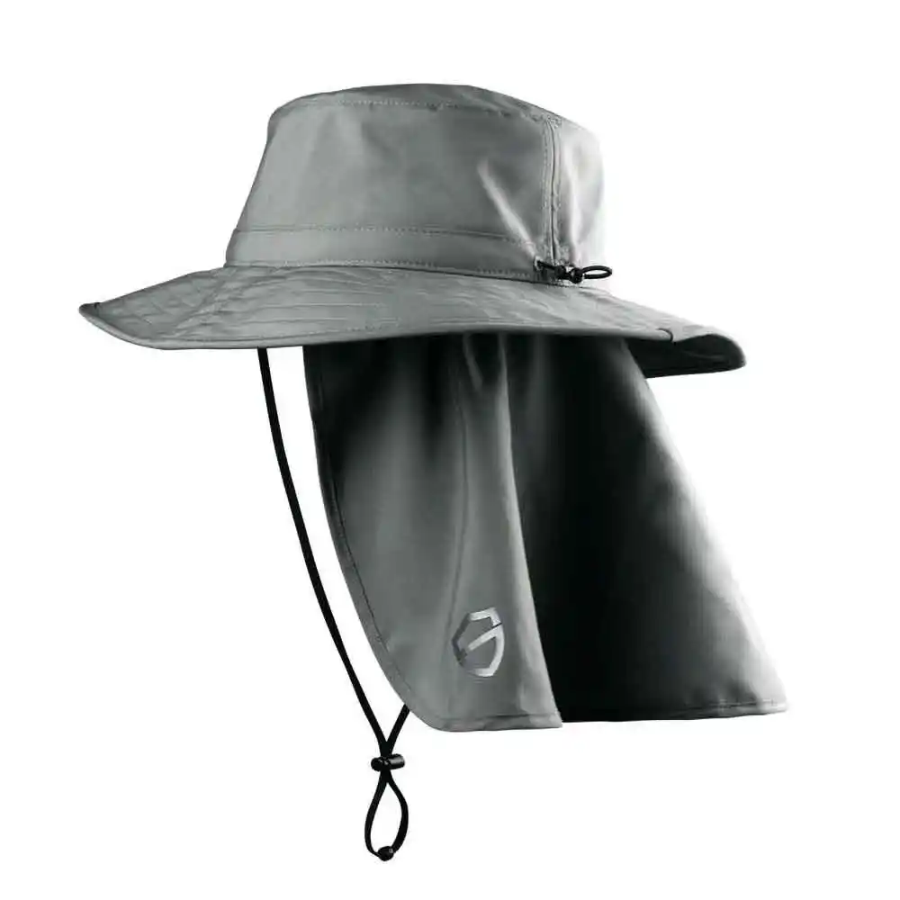 SAFESTYLE Graphite L/XL Flap Worksite To Weekend Bucket Hat WTWBGL100