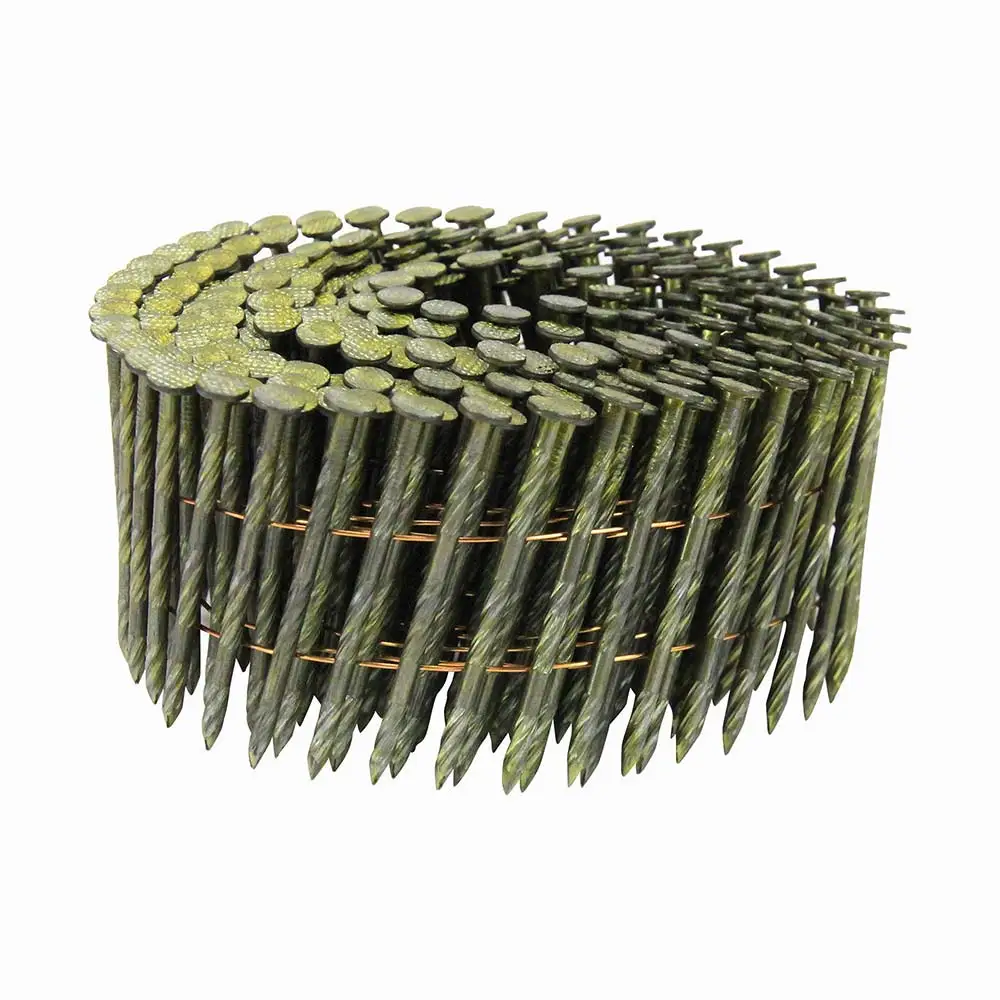 AIRCO Coil Nail Screw Shank Bright Steel - 57mm Box of 4500 YA57284