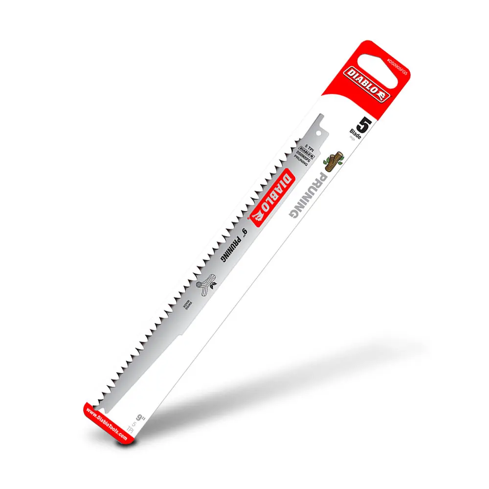 DIABLO 229mm Fleam Ground Recip Blade for Pruning - 5 Piece 2610052327