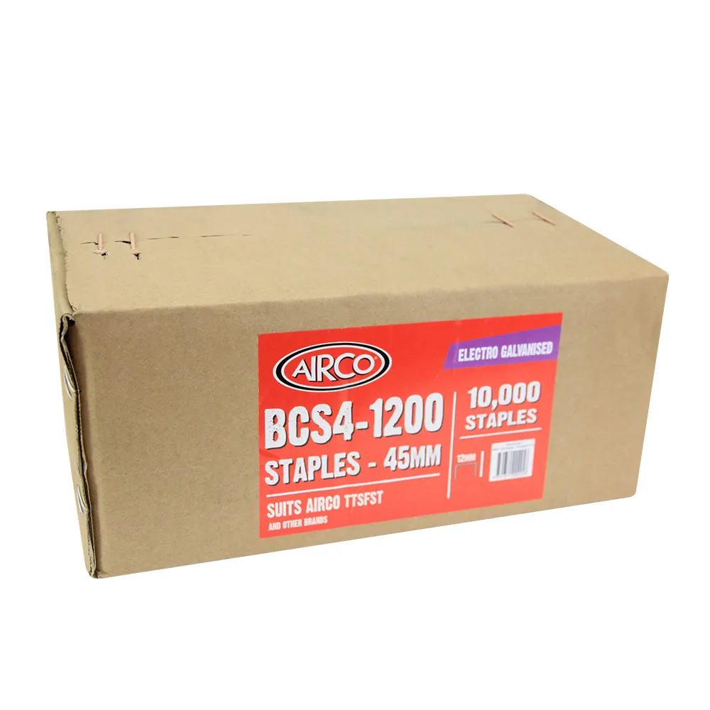 AIRCO Flooring Staples Electro Galvanised - 45mm Box of 10000 SB11110