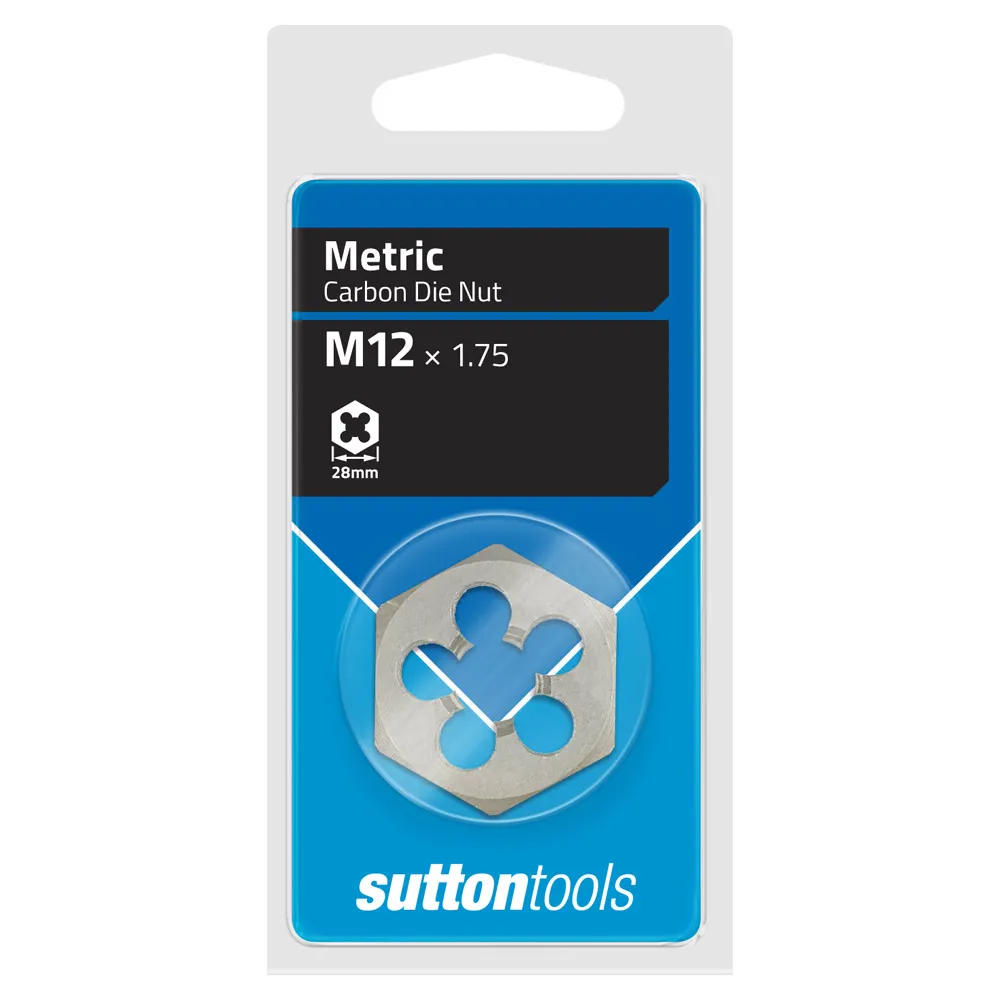SUTTON M12 x 1.75 Hexagon Die Nut M4401200