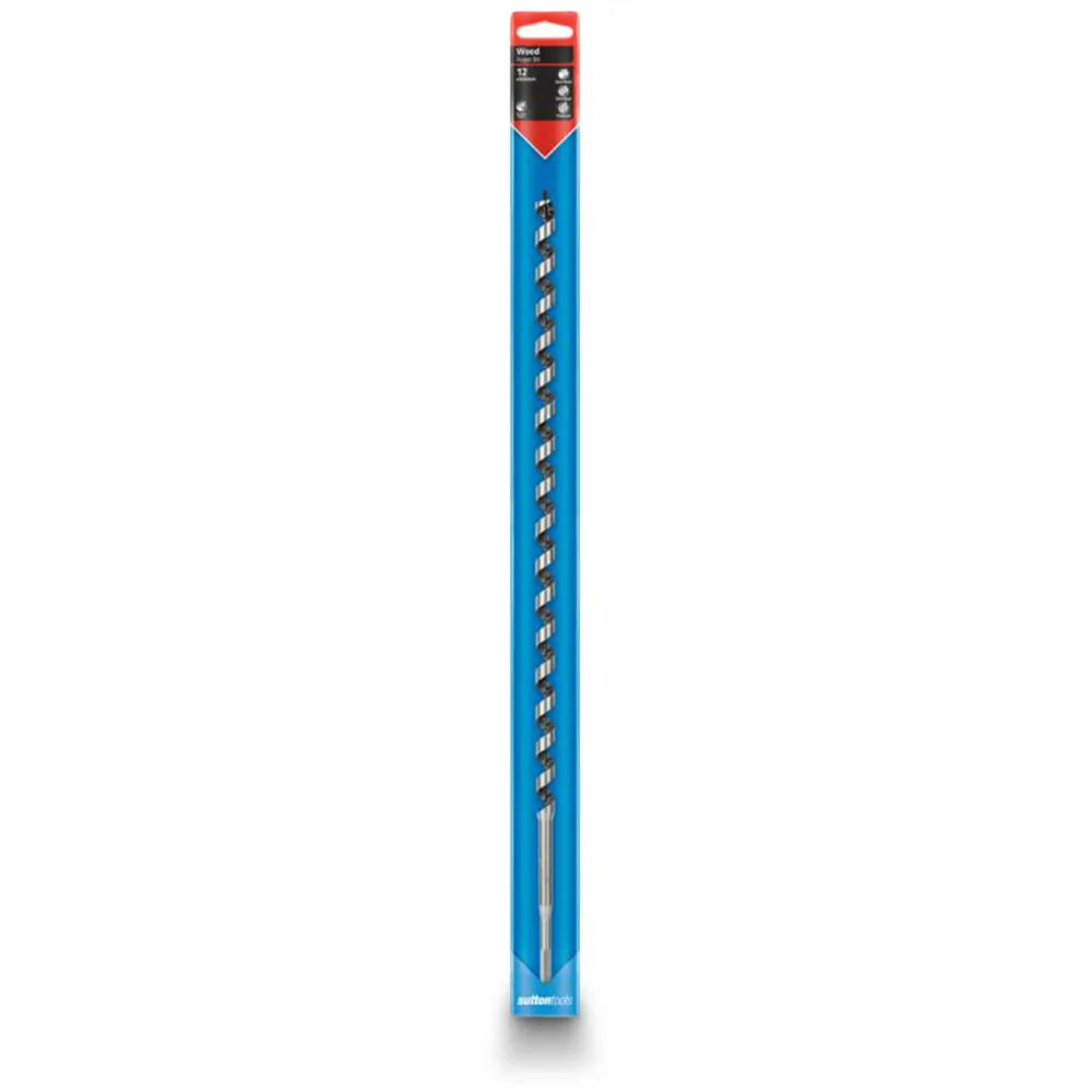 SUTTON 12 x 500mm 1/4inch-Hex Shank Auger Bit