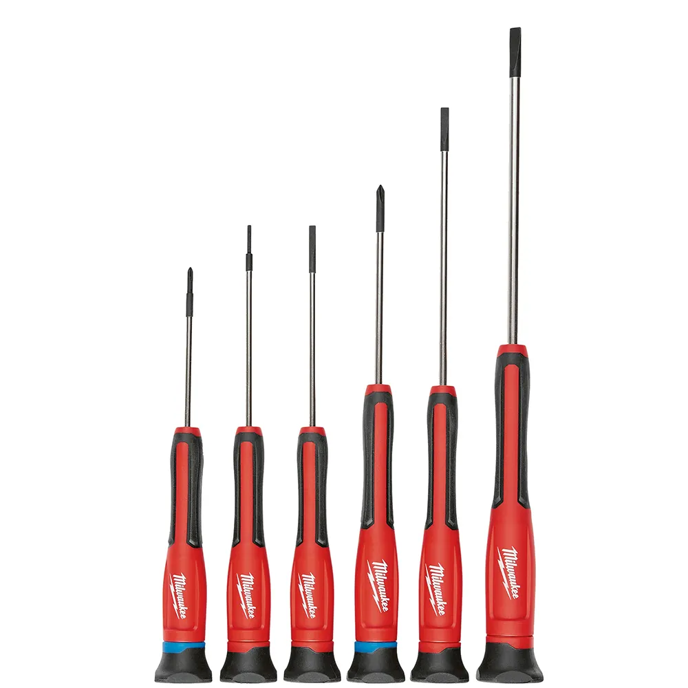 MILWAUKEE Assort Precision In Case 6 Piece Set Screwdriver 48222606