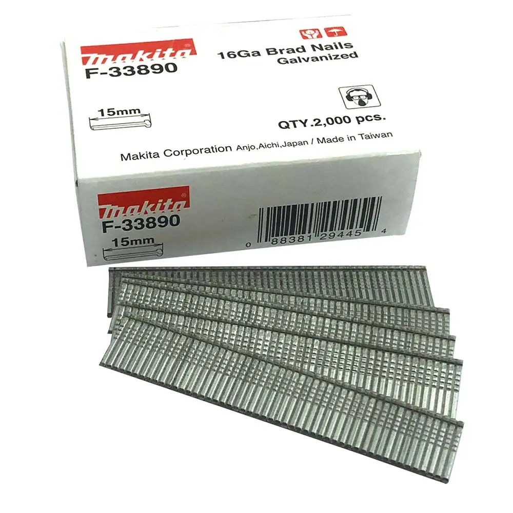 MAKITA 15 x 1.6mm EG 16GA C Nail Brad 2000Box F33890