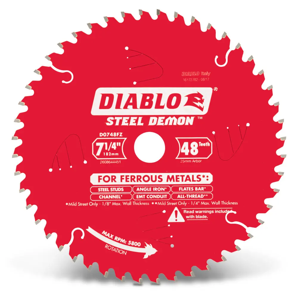 DIABLO 184mm 48T Ferrous Metals STEEL DEMON Saw Blade 2608644451