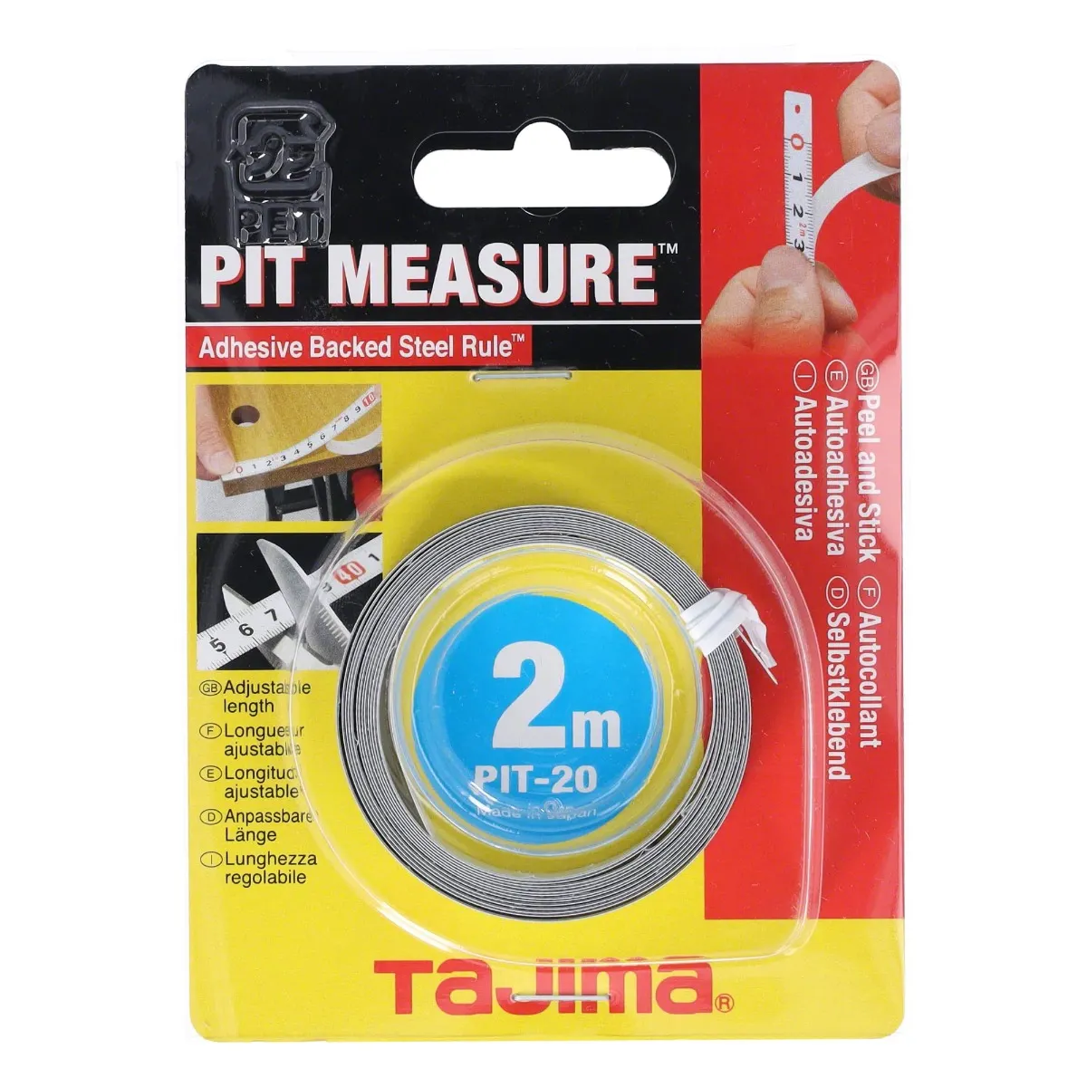 TAJIMA Pit Measure Adhesive Tape 2 m