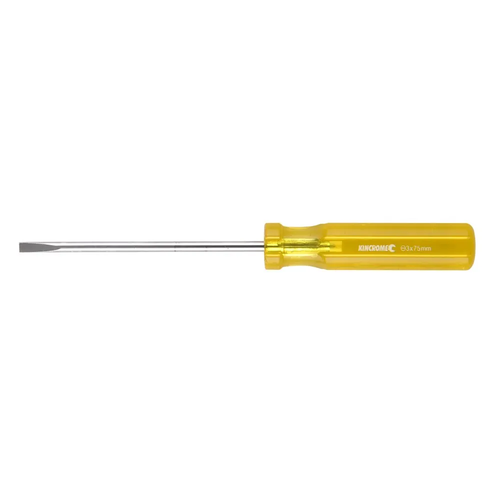 KINCROME 3 x 75mm Acetate Blade Screwdriver K5151