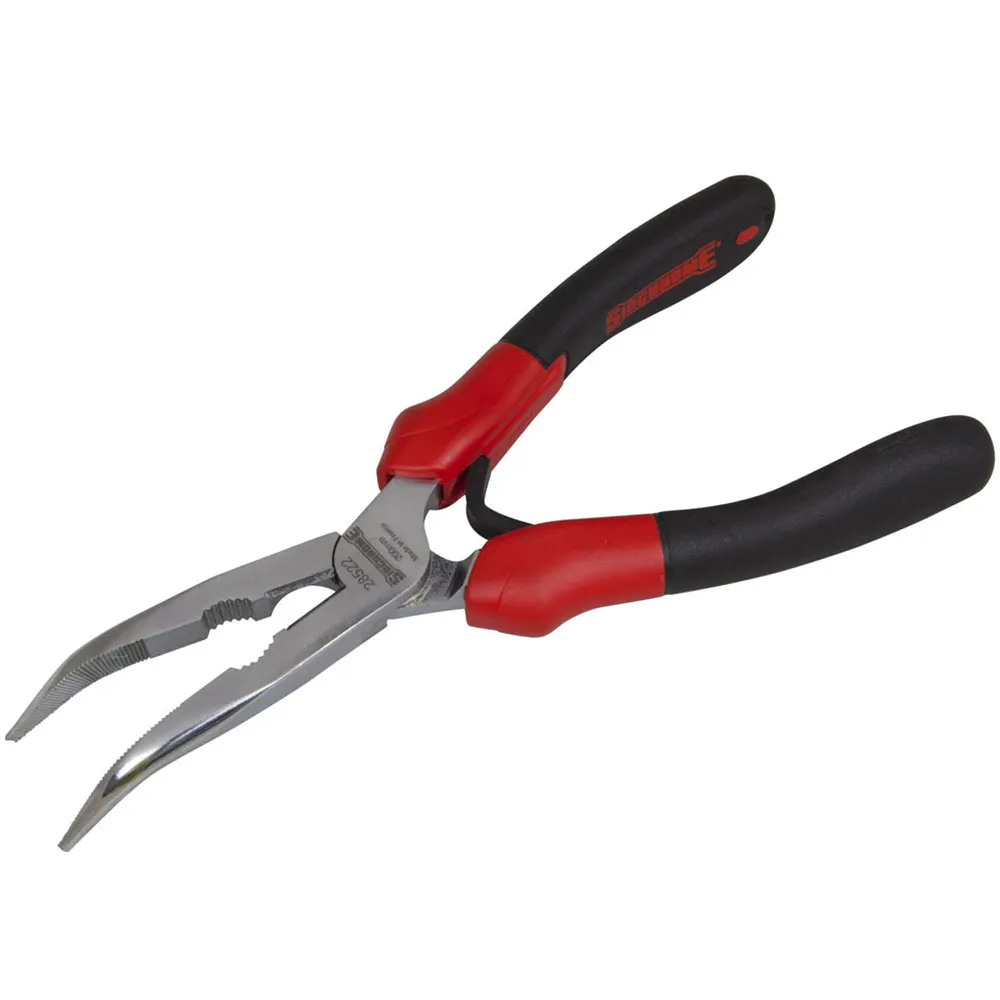 SIDCHROME 200mm Bent Nose Soft-Grip Plier SCMT28527