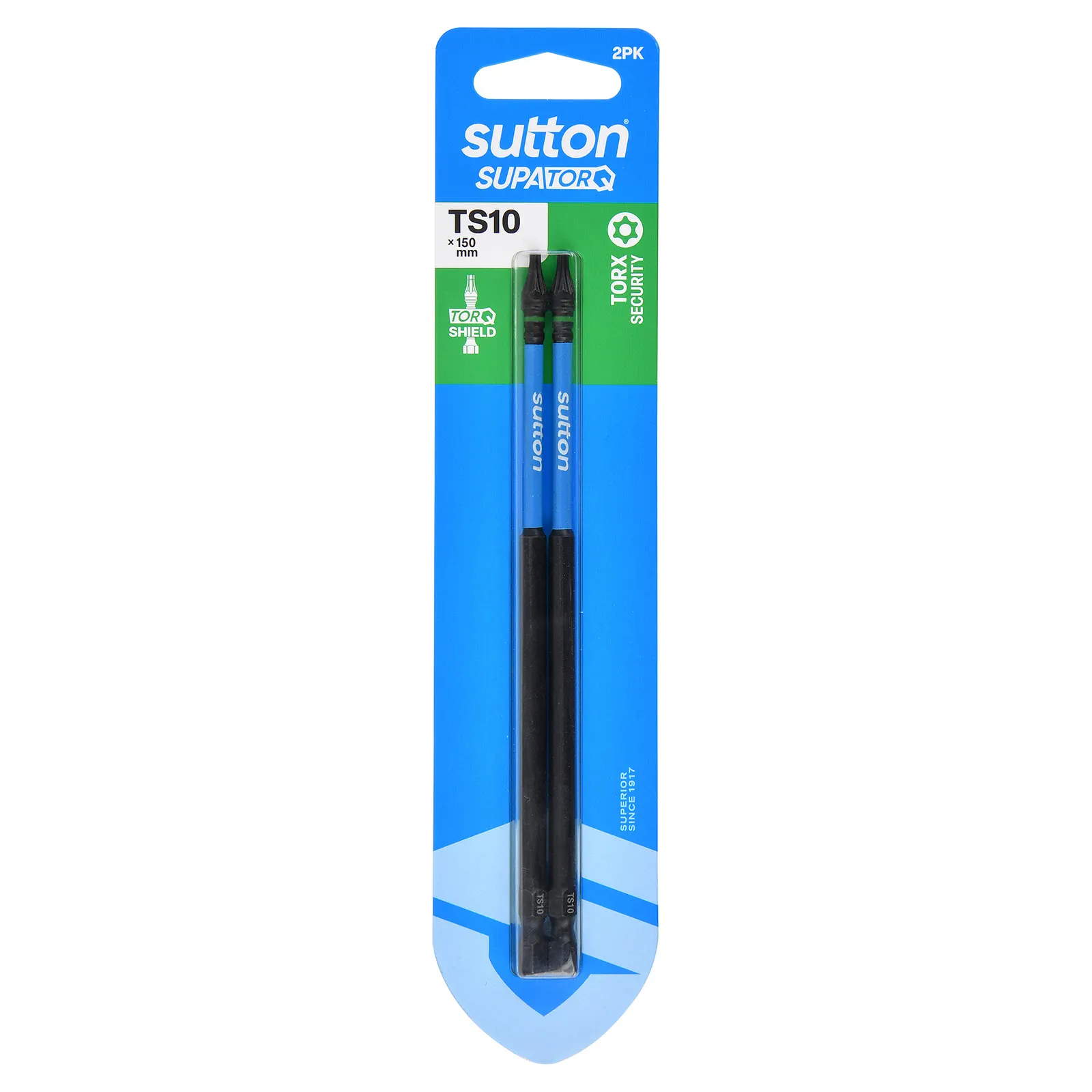 SUTTON SUPATORQ TS10X150mm Torx Security Screwdriver Bit - 2 Piece S214H02G10
