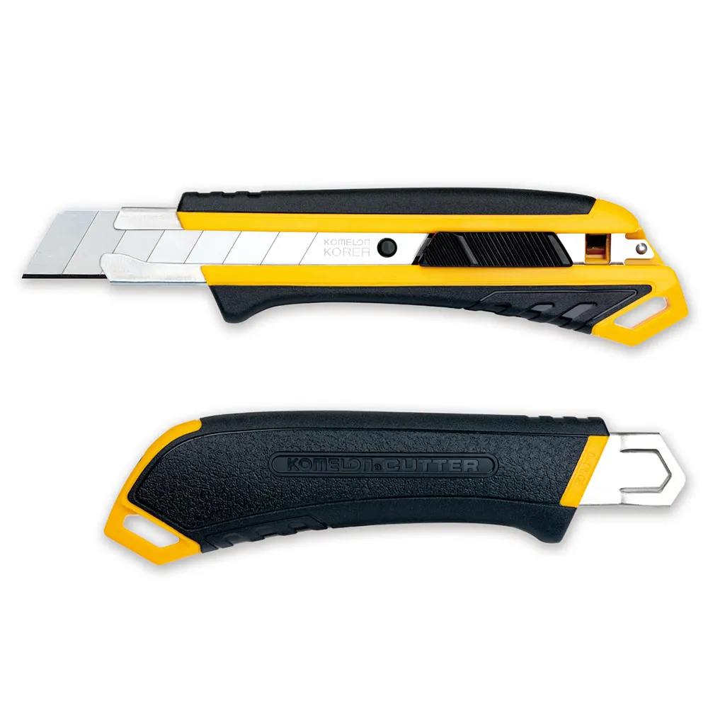 KOMELON 18mm Retractable Plastic & Rubber Handle Snap Knife LRGA5
