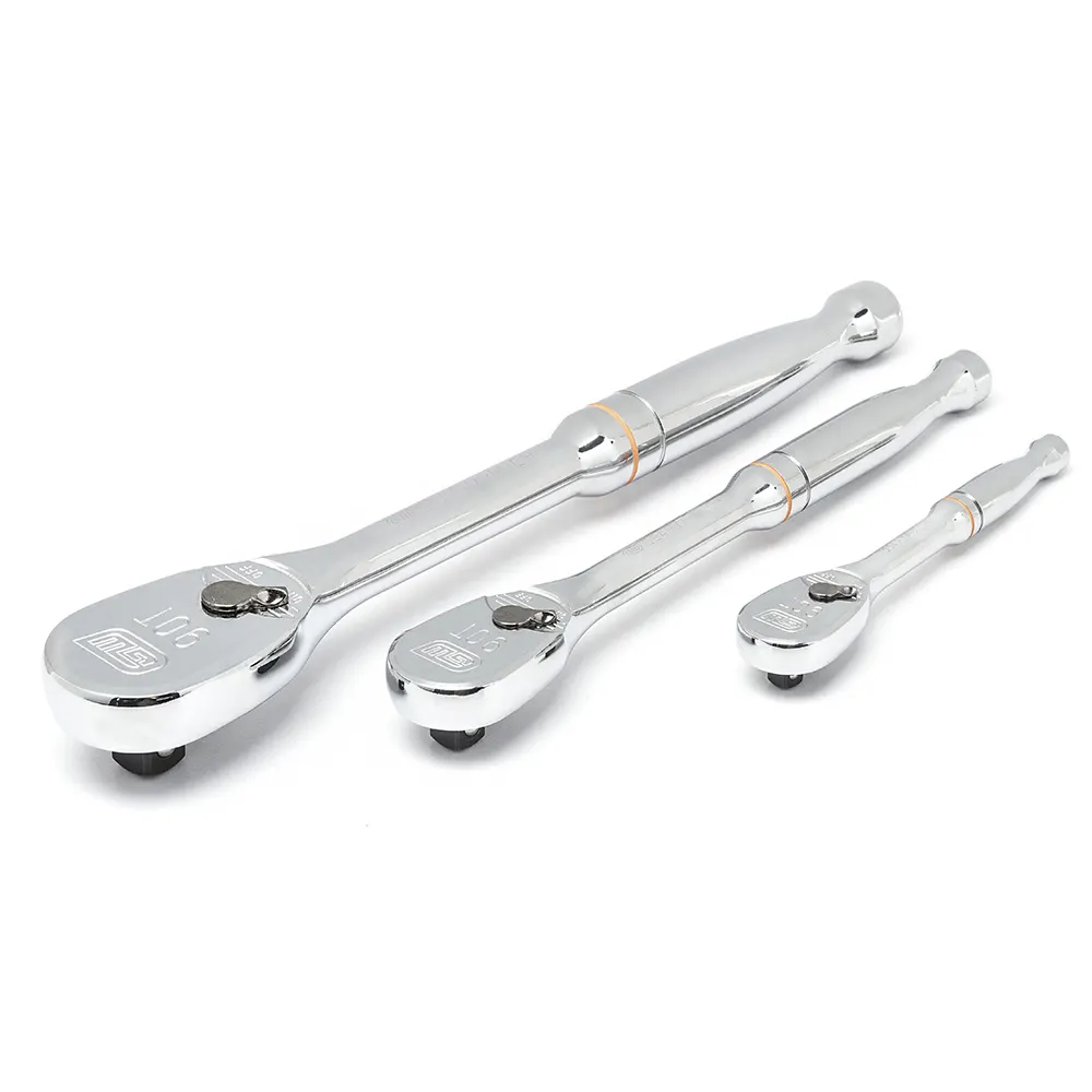 GEARWRENCH 90T Tooth Full Polish Ratchet Set - 3 Piece 81206T