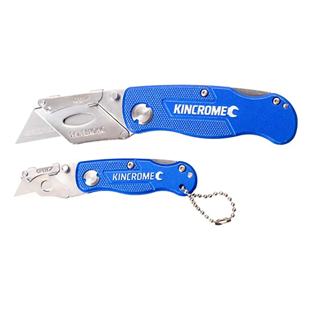 KINCROME 2 Piece Lock-Back Folding Utility Knife Set K060022