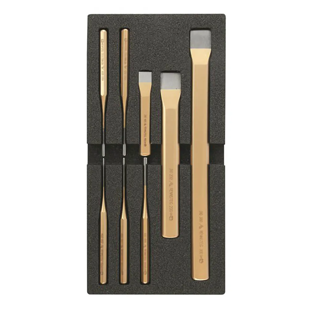 RENNSTEIG 8 Piece Parallel Pin Chisel Punch Set RCPFT8