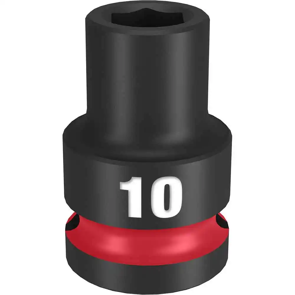 MILWAUKEE SHOCKWAVE 1/2" Drive 10mm Standard 6 Point Impact Socket 49666242